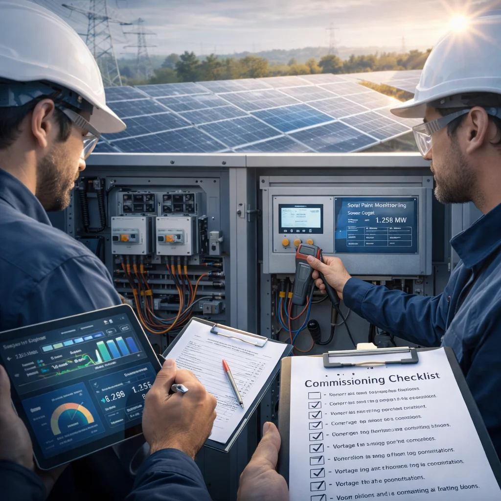 Comisionamiento y entrega operativa de sistema solar