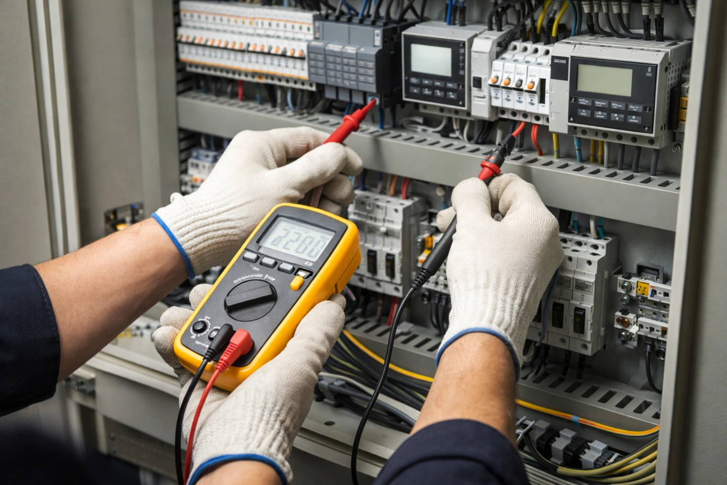 Tablero de distribuci&oacute;n el&eacute;ctrica industrial con protecciones y equipos de maniobra